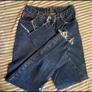 High waisted mom jeans